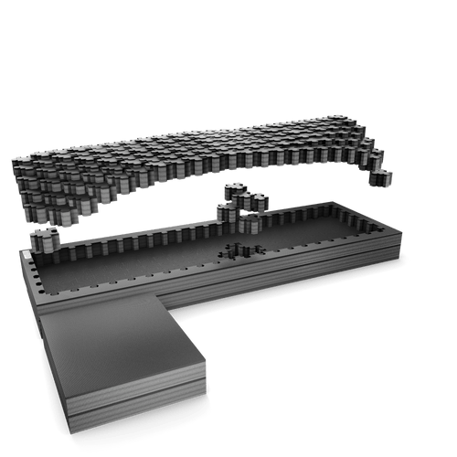 PuzzleFoam Mousse en puzzle pour tiroir Full Size long