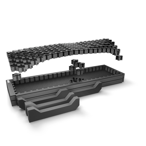 PuzzleFoam Mousse en puzzle pour tiroir Mid Size court